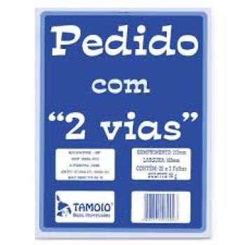 Pedido Talão de Pedido com 2 Vias -