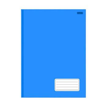 Caderno Brochura 1/4 Capa dura, 96 fls KBOM! Azul - Animativa