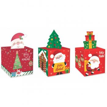 Embalagem para Panetone 7X7cm Caixa Pop