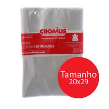 Saco Transparente Chronus com 100 unidades 20x29