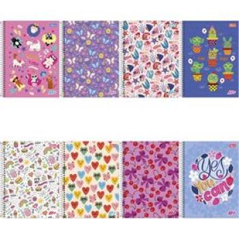 Caderno 10x1 Capa dura D+ Feminino 200 Folhas Tilibra - Avulso
