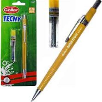Lapiseira Tecny 0.9mm Com 1 Tubo De Grafite Cartela - Tecny