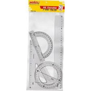 Kit Escolar 2 Grau Com 4 Peças - Kaz**