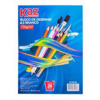 Bloco de Desenho A-3- 20fls  150g² Creme - Kaz