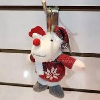 Pendente Boneco de Pelucia Pernalonga - Enfeite Decorativo de Natal