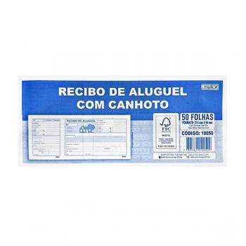 Recibo de Aluguel com Canhoto Bloco com 50 Fls - Animativa