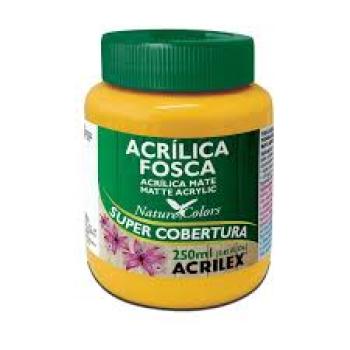 Tinta Acrílica Fosca Amarelo Ouro 250ml - Acrilex
