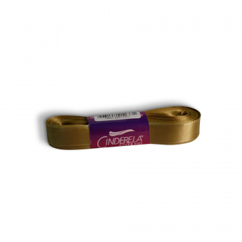 Fita de Cetim Tecida 10mx15mm Dourado - Cinderela*