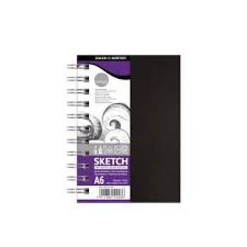 Caderno Daler-Rowney Simply 100gsm Hardback A5 Sketchbook, , 54 folhas