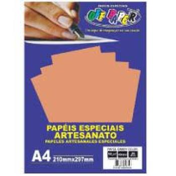 Papel Candy Color Pessego 180g m/2 21x297mm com 20 folhas