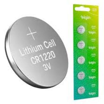 Pilha Bateria Botão CR 1220 3v Lithium - Elgin - Valor por Unidade
