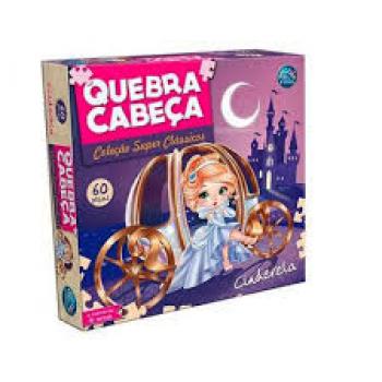 Quebra-Cabeça Cinderela 60 Peças Pais&Filhos