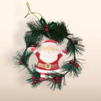 Guirlanda 15 CM Papaei Noel Cerejas Soridas