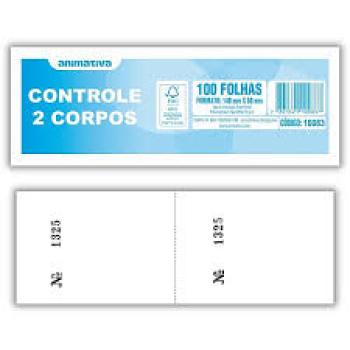 Controle 2 Corpos 100 fls 140x50mm - Animativa