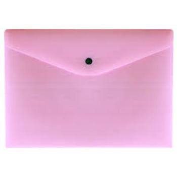 Envelope com Botão A4 Serena Rosa Pastel - Dello
