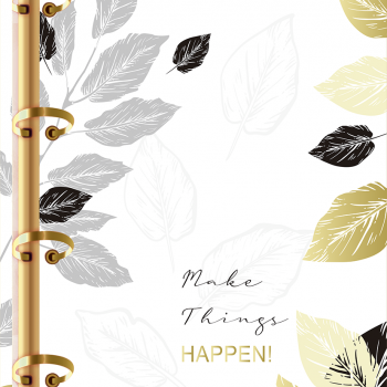 Caderno Colegial Argolado 179x241 160 Fls Happen - Animativa