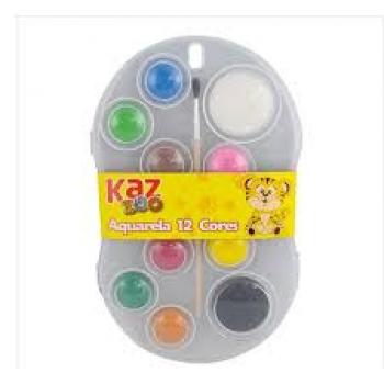 Aquarela 12 Cores Multicores- Kaz