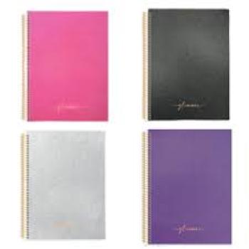 Caderno Colegial 1M CD B/A 80F Glimmer - Animativa - Valor por Unidade