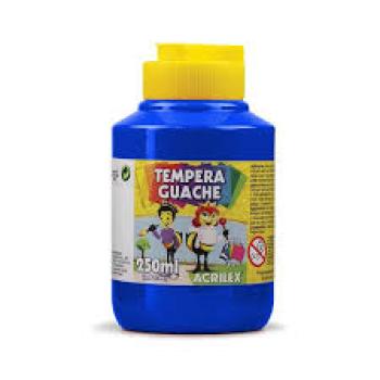 Tempera Guache 250Ml  Azul - Acrilex