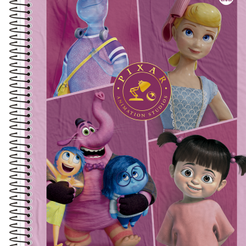 Caderno Universitário Pixar- 10M - Capa Dura - 160 F
