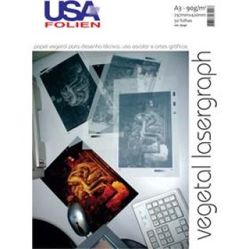 Papel vegetal A3 90g. 297x420mm - Usa Folien