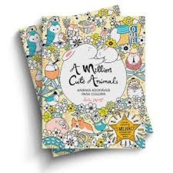 Livro A Million Cute Animals: Animais Adoráveis para Colorir - Coquetel