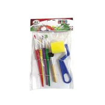 Kit Pincel Artesanal Grip Color - com 6 Unidades