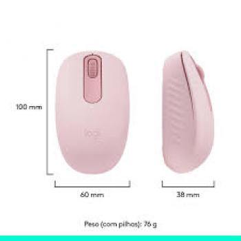 Mouse Sem Fio Logitech M196 BT Rosa - Logitech