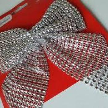 Laço de 12cm com Pedras Vazadas  Natal