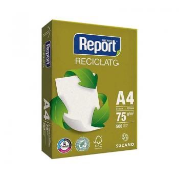 Papel Sulfite Reciclado 75g 210x297 A4,  PT 500 FL