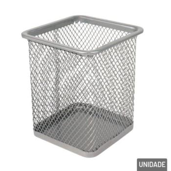 Organizador Multiuso Metal 8x9 Vazado  Cinza