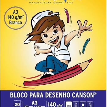 Bloco de Desenho A3 140g 297x420mm Canson