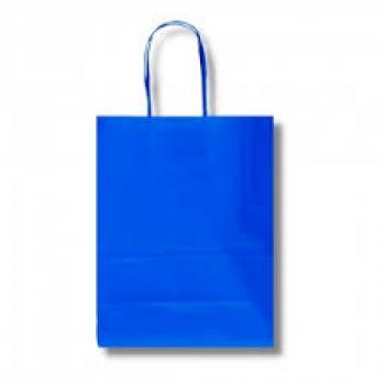 Sacola Kraft Azul 30x40x13cm - Zamberetti