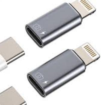 Adaptador Tipo-C Femea Para iPhone Macho LE5567 h