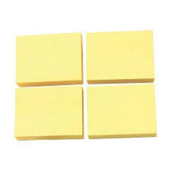 Adesivo para Recado 38x50 4 blocos Amarelos Notefix