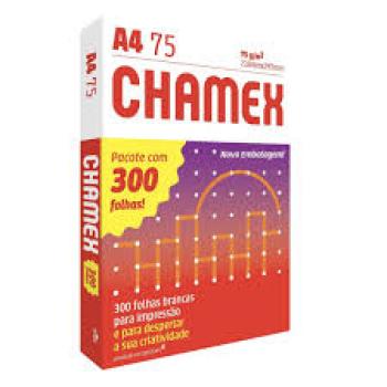 Papel Sulfite A4 Chamequinho 75G Branco com 300 Fls - Chamex