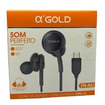 Fone de Ouvido Tipo C Modelo FN A61 - A Gold