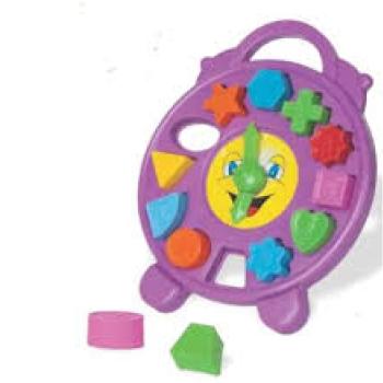 Relógio Educativo com Formas Geométrica -  Div Plast