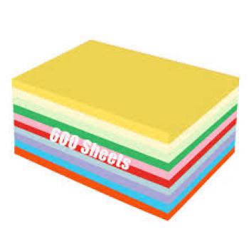 Papel Lembrete Colorido Qde Aprox 600 fls - Orion