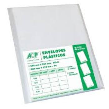 Envelopes Plásticos Tamanho Ofício 4 Furos – 0,20