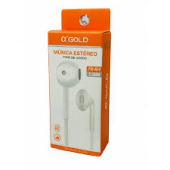 Fone de Ouvido Fb A14 3.5mm Gold
