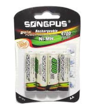 Pilha Recarregavel Sugdups Blister  com 4 Unidades -