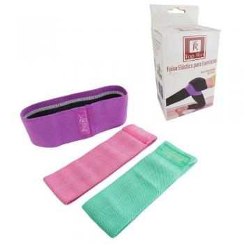 Faixa Elástica Para Exercícios 3 Peças Poliéster TOP RIO 69465