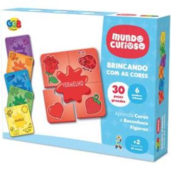 Brinquedo Pedagogico Brincando com as Cores 30 pcs - GGBplast