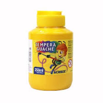 Tempera Guache 250Ml  Amarelo Ouro - Acrilex