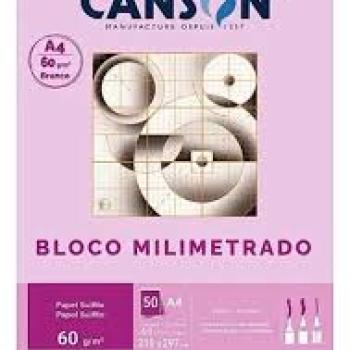 BLOCO MILIMETRADO A4 50FLS CANSON(E)