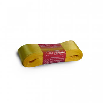 Fita de Cetim Tecida 10mx 38mm  Canario- Cinderela
