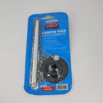 Caneta Esferográfica com Corrente - Kaz