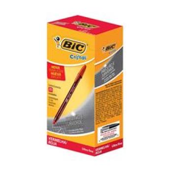 Caneta esferografica Cristal Ultra Fine Vermelha - Bic