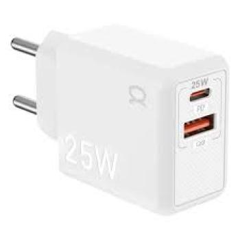 Carregador Tipo-C 25W 1Usb QC+1Pd Agold CA45-1
